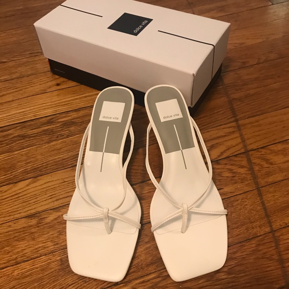 Dolce Vita Kayden Kitten Heels NIB tts8.5 white